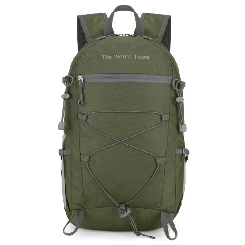 Foldable climbing backpack large capacity lightweight multipocket outdoor nylon - product image