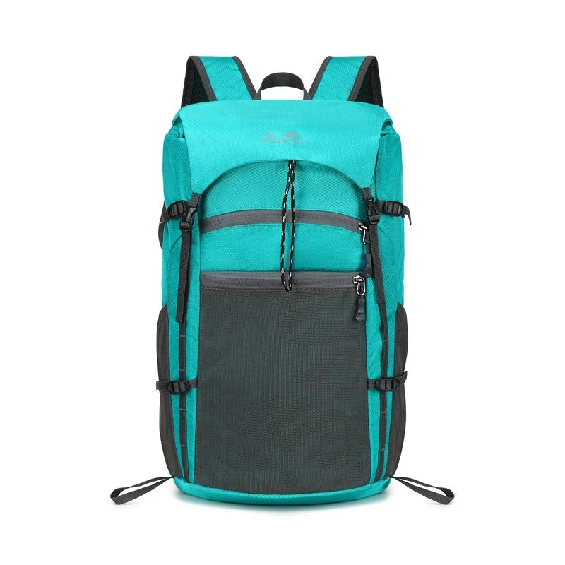 Foldable waterproof oxford outdoor camping hiking backpack with multiple pockets - product image