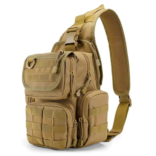 Gun holster tactical nylon backpack chest sling molle pouch hunting outdoor bag - product image