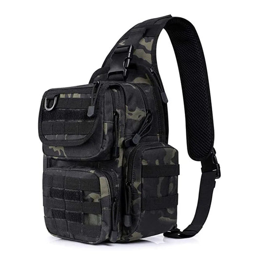 Gun holster tactical nylon backpack chest sling molle pouch hunting outdoor bag - product image