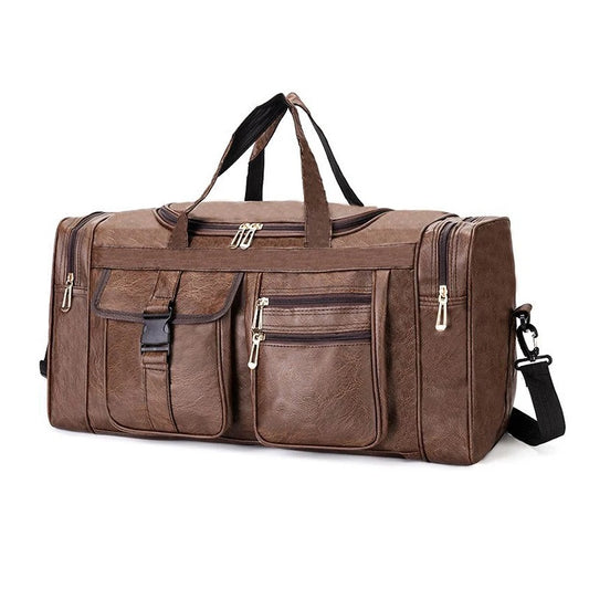 Gym fitness duffel pu travel handheld outdoor hiking large capacity messenger bag - product image