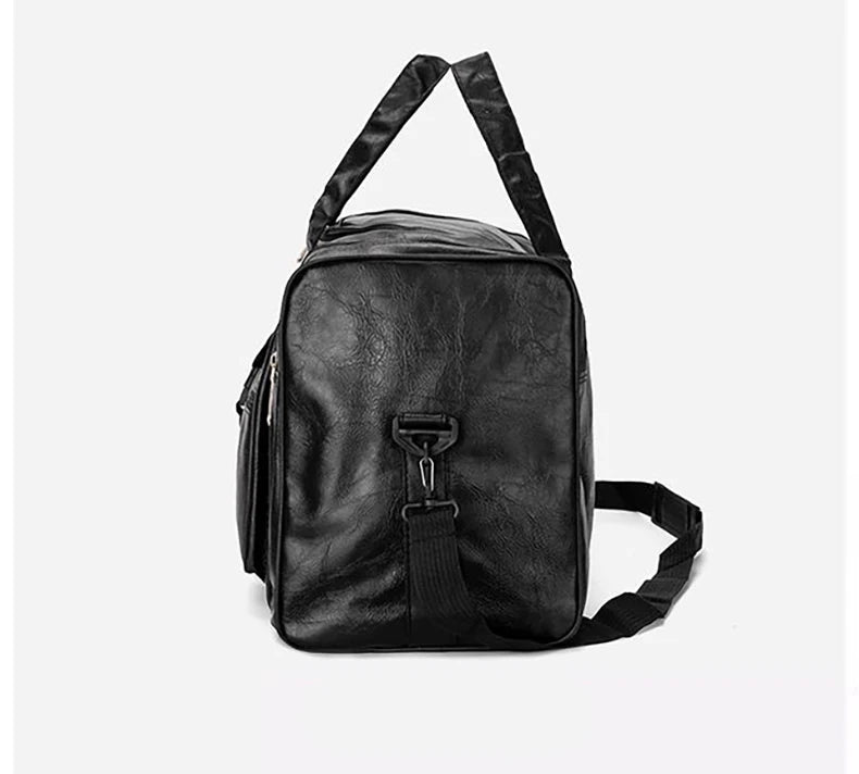 Gym fitness duffel pu travel handheld outdoor hiking large capacity messenger bag - product image