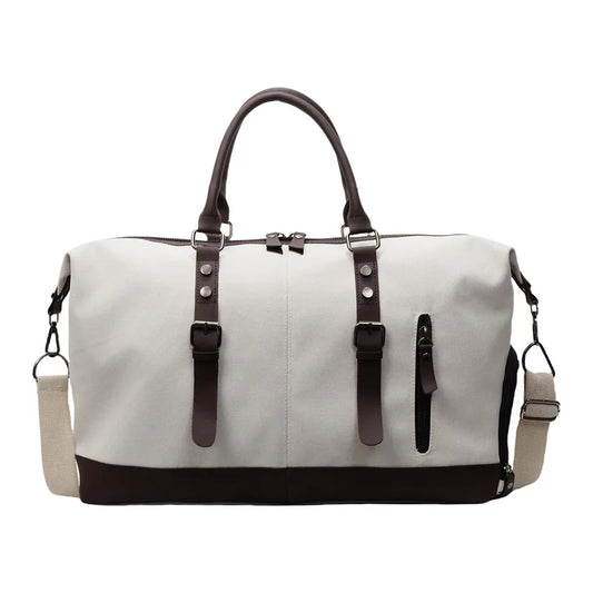 Gym fitness large capacity shoulder duffel with shoe compartment travel weekend - product image
