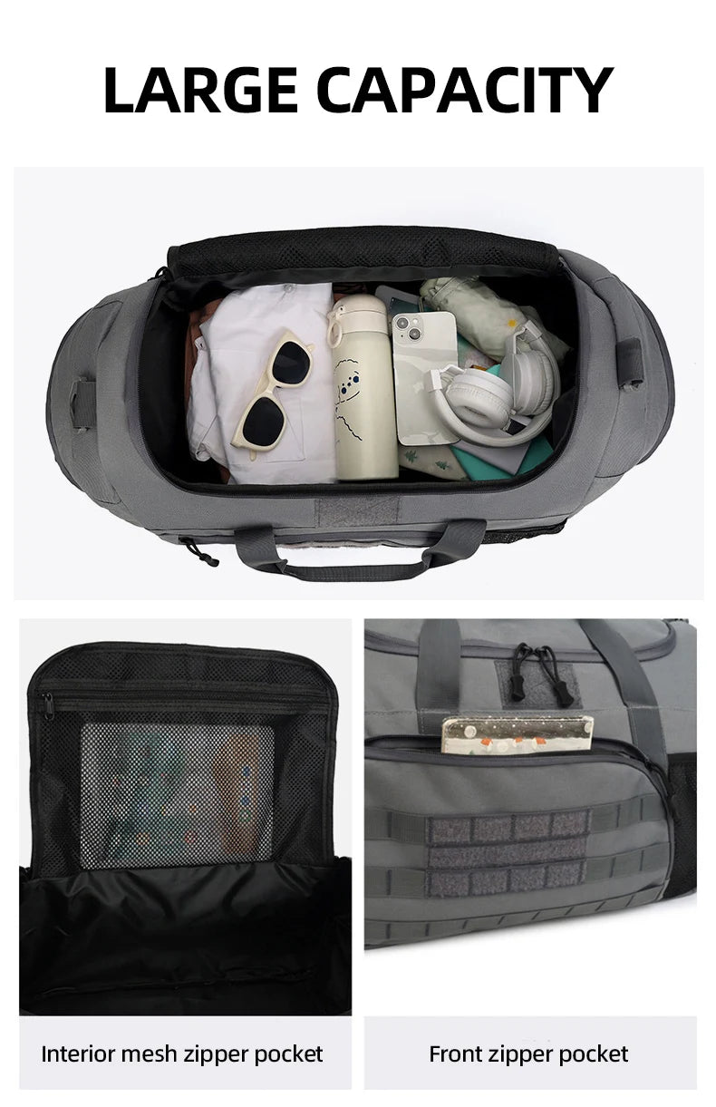 Gym fitness outdoor travel large capacity crossbody handbag climbing camping duffel - product image