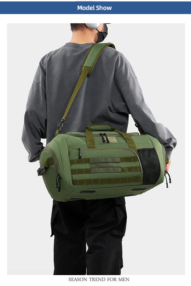 Gym fitness outdoor travel large capacity crossbody handbag climbing camping duffel - product image