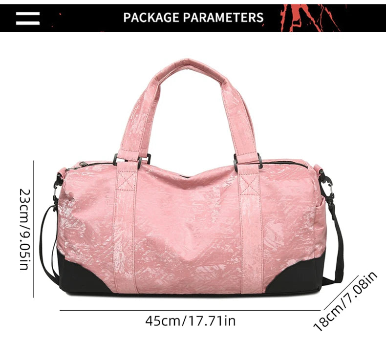Gym yoga bag dry wet separation sports duffel outdoor hiking camping satchel - product image