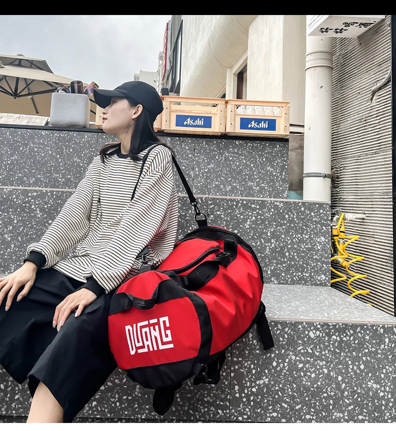 Large capacity basketball sports duffel gym yoga tote outdoor hiking camping bag - product image