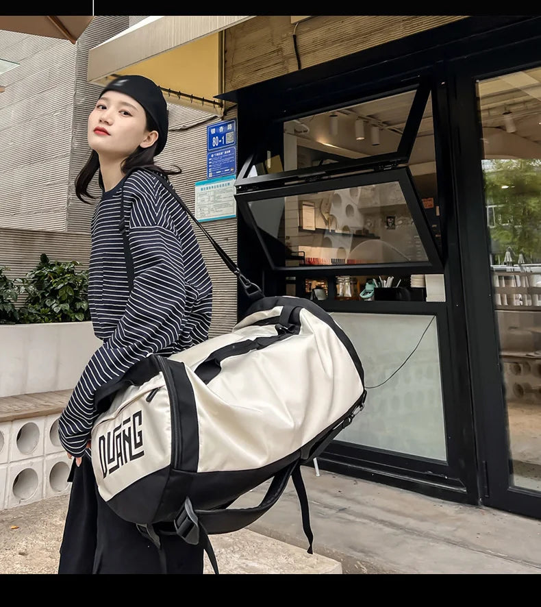 Large capacity basketball sports duffel gym yoga tote outdoor hiking camping bag - product image
