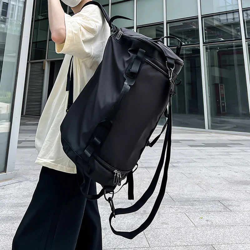 Large capacity basketball sports duffel gym yoga tote outdoor hiking camping bag - product image