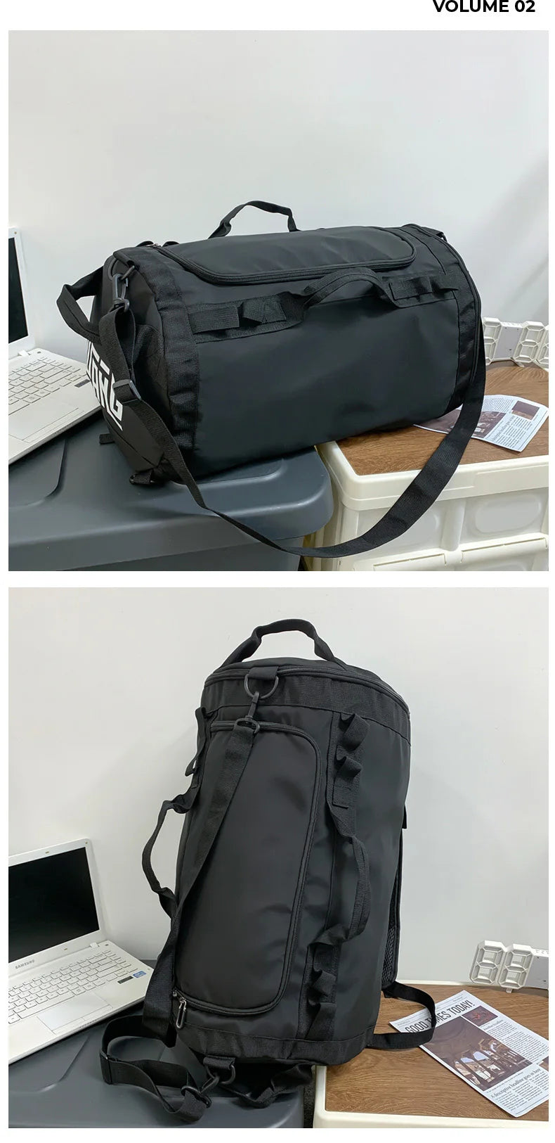 Large capacity basketball sports duffel gym yoga tote outdoor hiking camping bag - product image