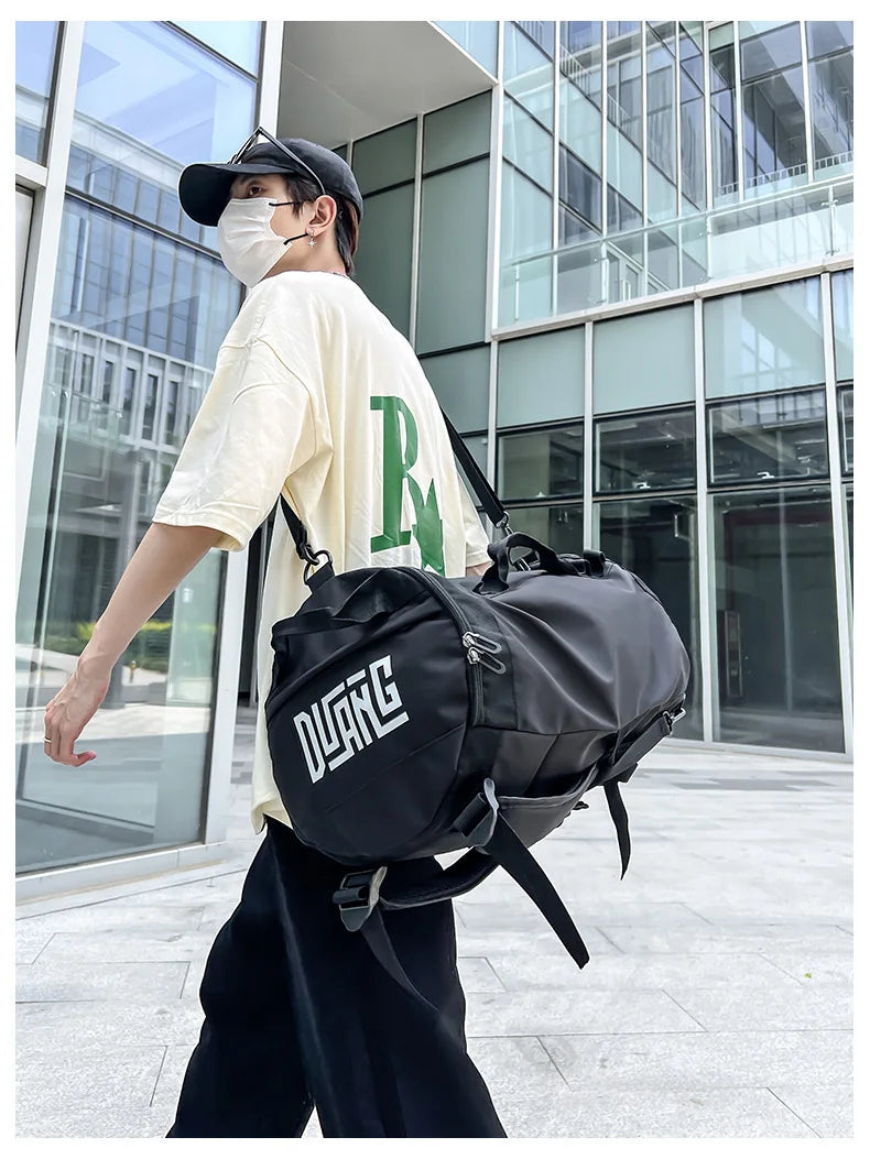 Large capacity basketball sports duffel gym yoga tote outdoor hiking camping bag - product image