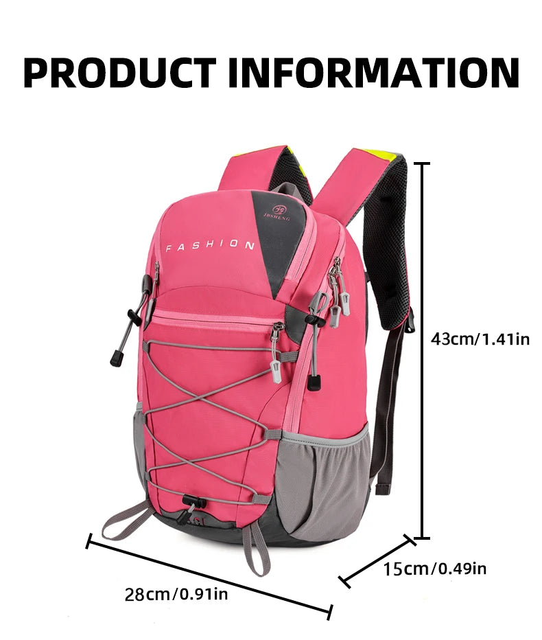 Large capacity climbing backpack lightweight outdoor hiking multipocket nylon - product image