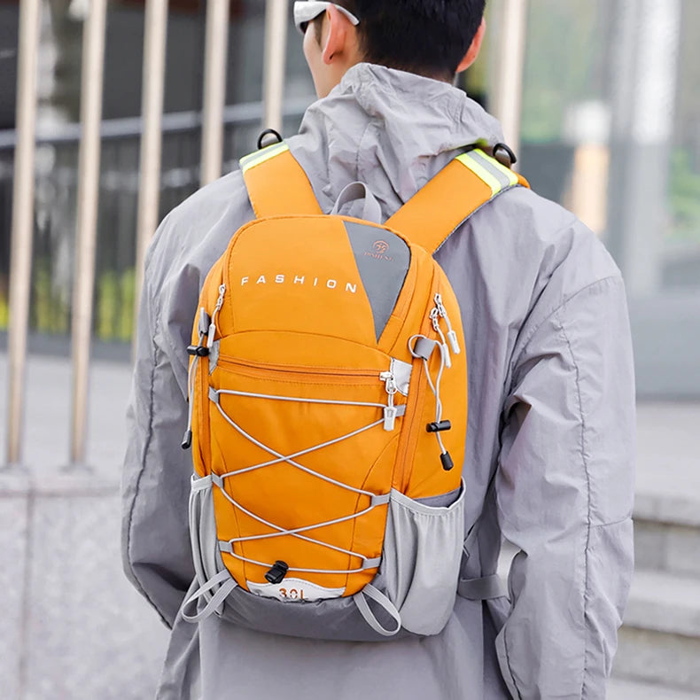 Large capacity climbing backpack lightweight outdoor hiking multipocket nylon - product image