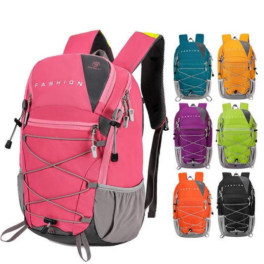 Large capacity climbing backpack lightweight outdoor hiking multipocket nylon - product image
