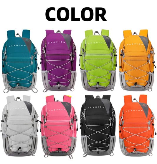Large capacity climbing backpack lightweight outdoor hiking multipocket nylon - product image