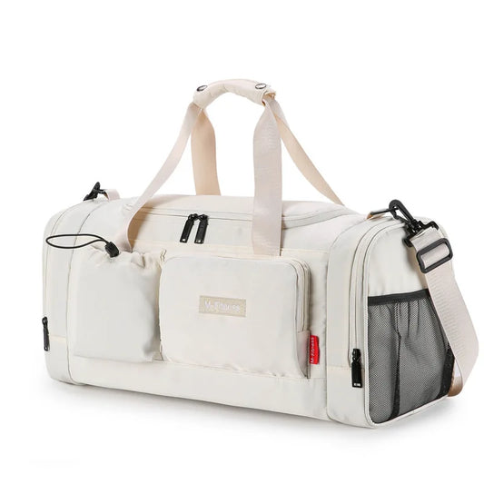 Large capacity travel duffel bag with dry wet separation and shoe pocket oxford - product image
