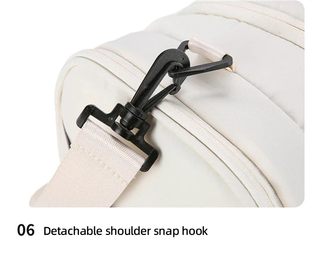 Large capacity travel duffel bag with dry wet separation and shoe pocket oxford - product image