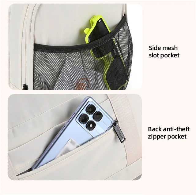 Large capacity travel duffel bag with dry wet separation and shoe pocket oxford - product image