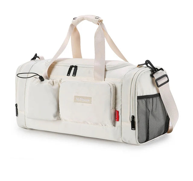 Large capacity travel duffel bag with dry wet separation and shoe pocket oxford - product image