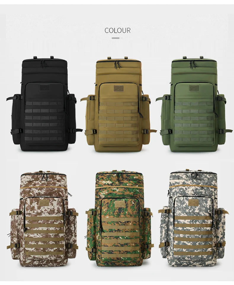 Large climbing nylon bag durable waterproof molle system multi-pocket rucksack - product image