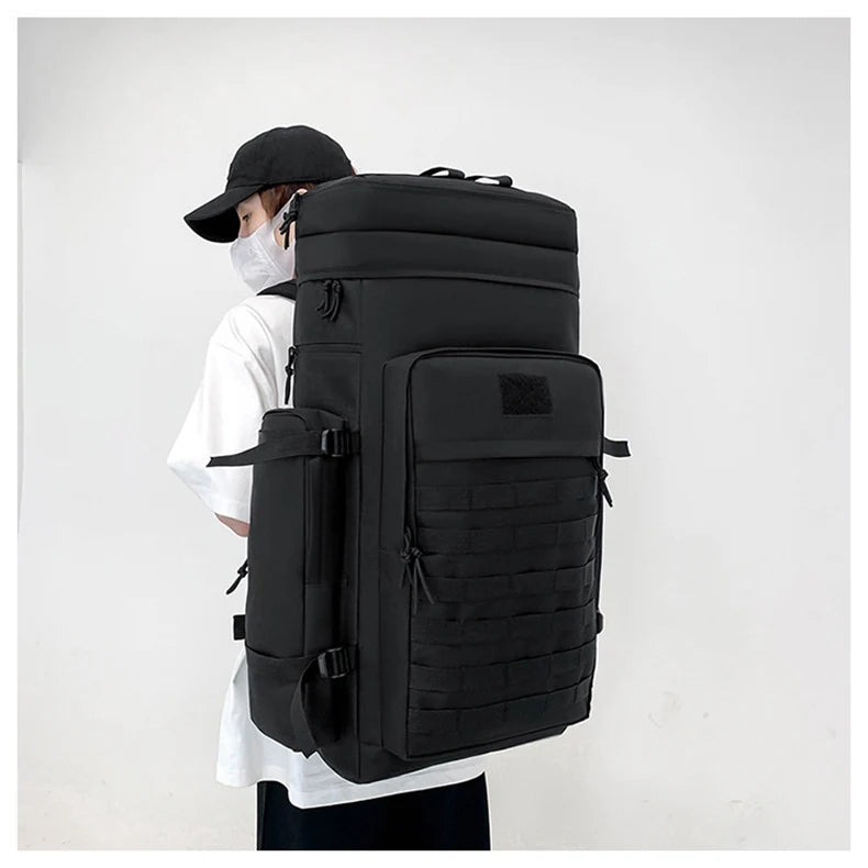 Large climbing nylon bag durable waterproof molle system multi-pocket rucksack - product image