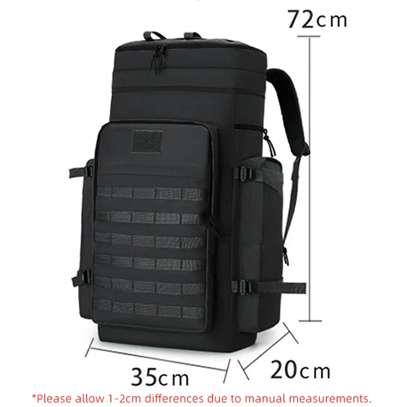 Large climbing nylon bag durable waterproof molle system multi-pocket rucksack - product image