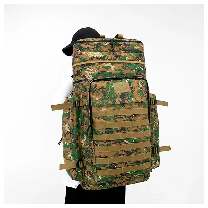 Large climbing nylon bag durable waterproof molle system multi-pocket rucksack - product image