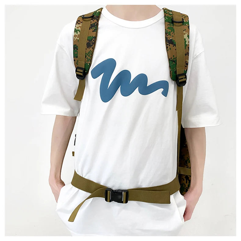Large climbing nylon bag durable waterproof molle system multi-pocket rucksack - product image