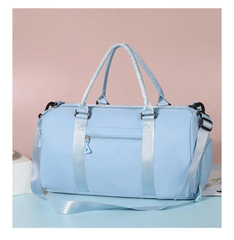 Large fitness tote bag with dry wet separation nylon for men and women - product image
