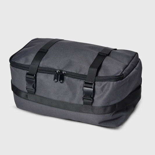 Large nylon camping storage organizer bag with multiple compartments - product image