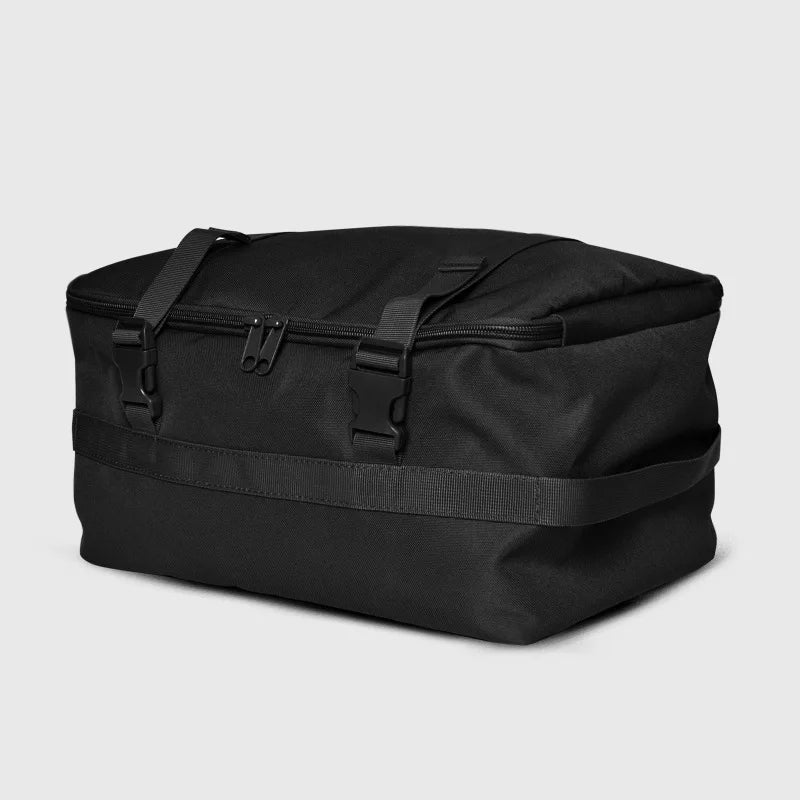 Large nylon camping storage organizer bag with multiple compartments - product image