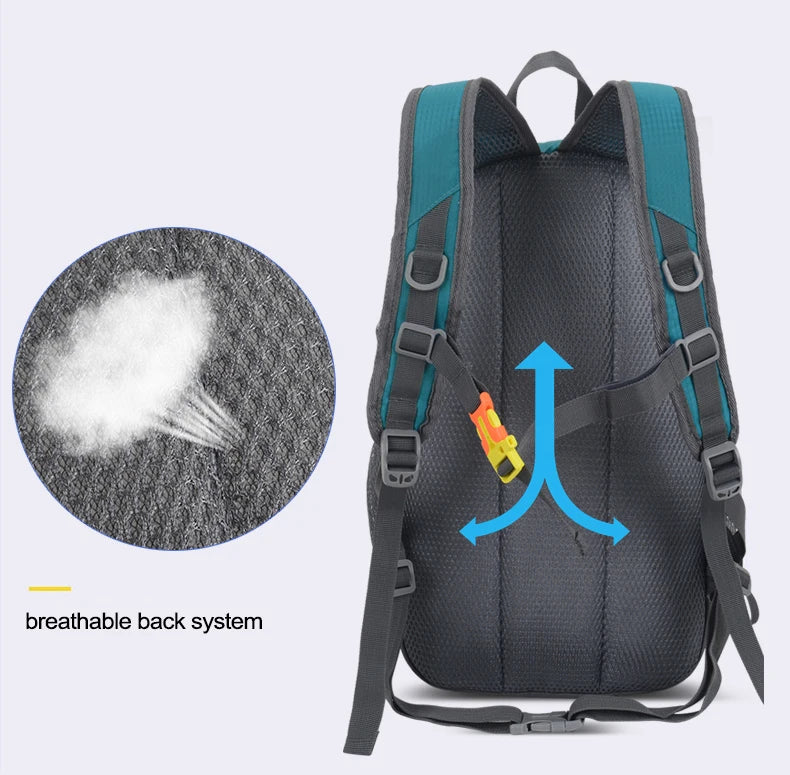 Lightweight nylon outdoor sports hiking camping climbing foldable backpack - product image