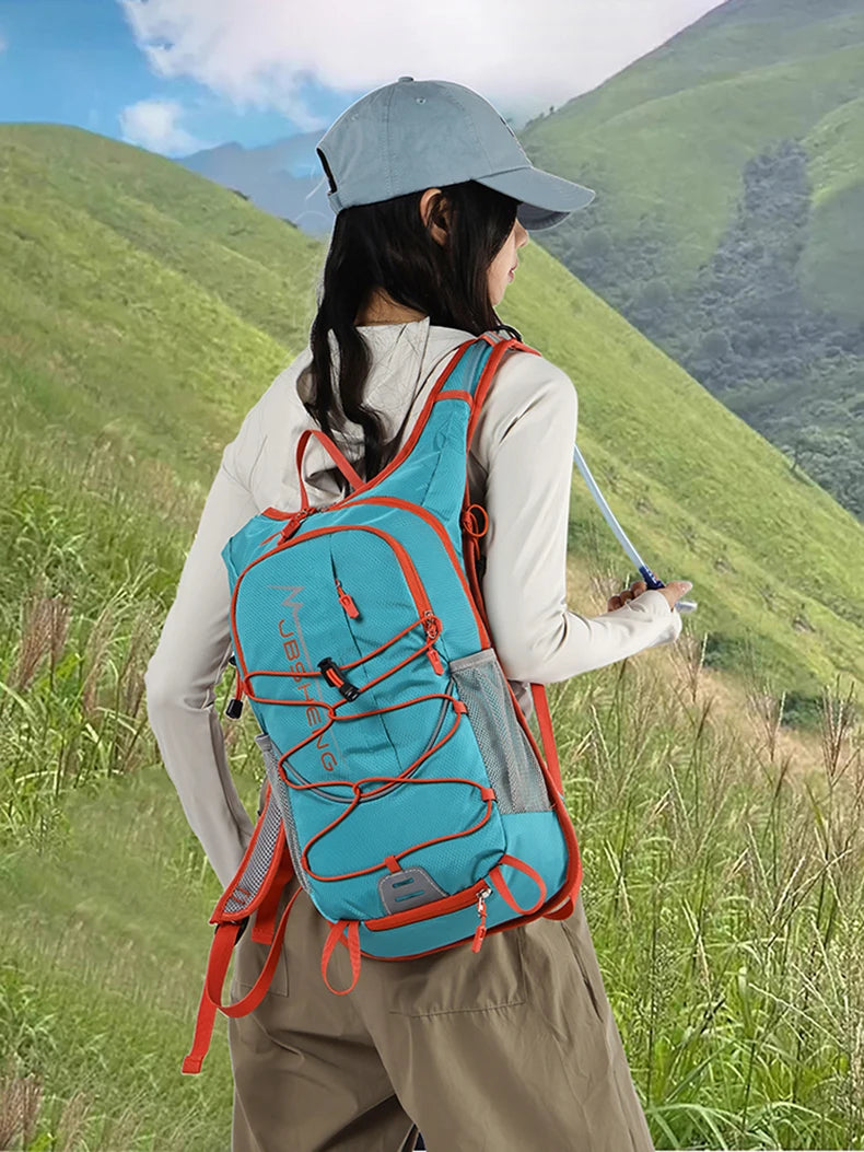 Lightweight outdoor climbing hydration backpack with reflective strip nylon - product image