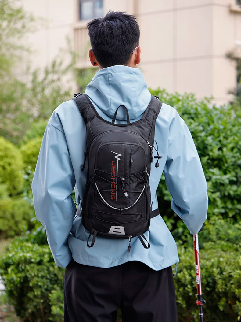 Lightweight outdoor climbing hydration backpack with reflective strip nylon - product image