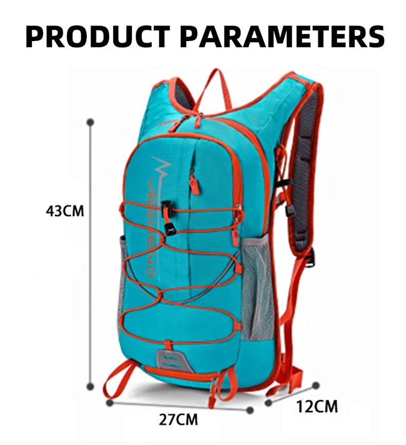 Lightweight outdoor climbing hydration backpack with reflective strip nylon - product image