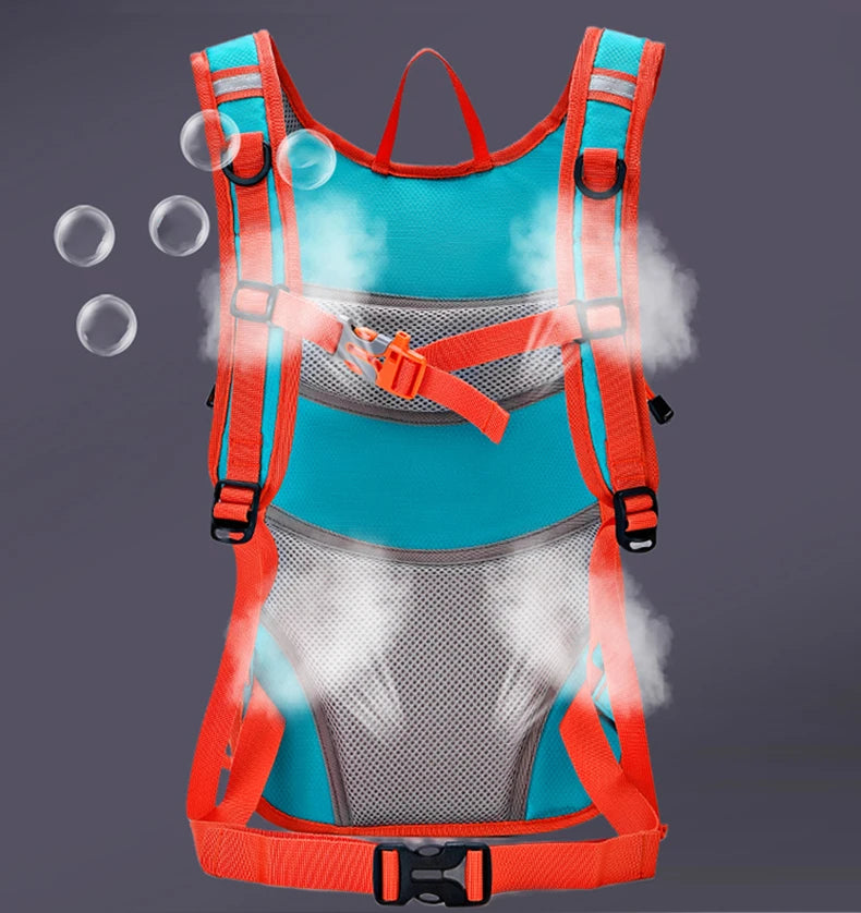 Lightweight outdoor climbing hydration backpack with reflective strip nylon - product image