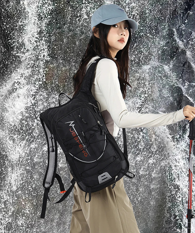 Lightweight outdoor climbing hydration backpack with reflective strip nylon - product image