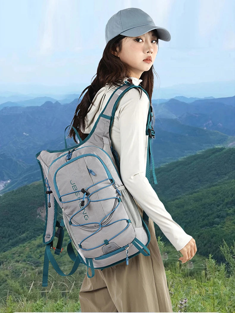 Lightweight outdoor climbing hydration backpack with reflective strip nylon - product image