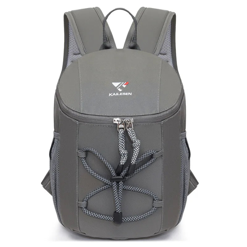 Lightweight oxford string backpack multi-pocket travel hiking casual bag - product image