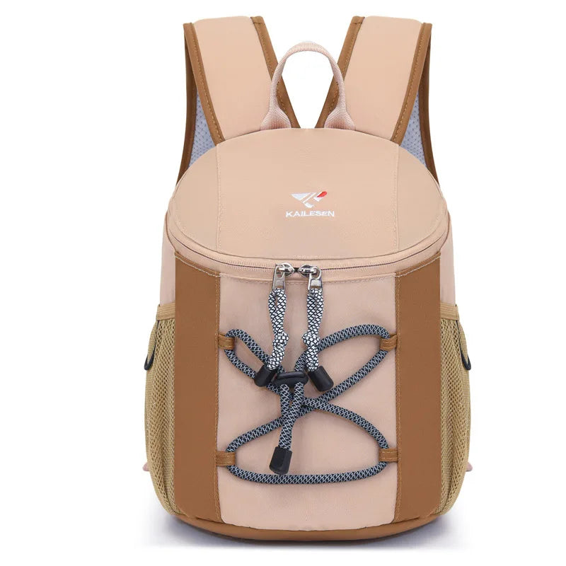 Lightweight oxford string backpack multi-pocket travel hiking casual bag - product image