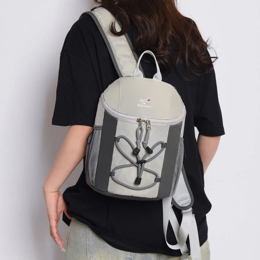 Lightweight oxford string backpack multi-pocket travel hiking casual bag - product image