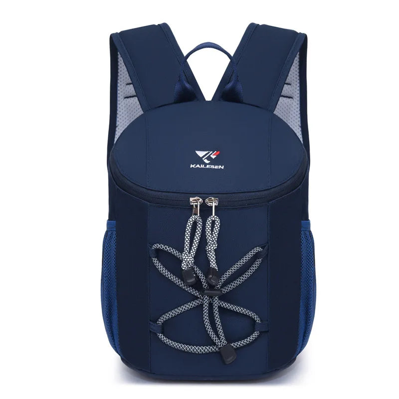 Lightweight oxford string backpack multi-pocket travel hiking casual bag - product image
