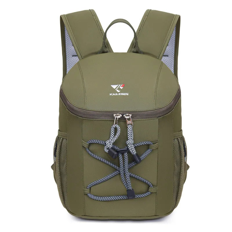 Lightweight oxford string backpack multi-pocket travel hiking casual bag - product image
