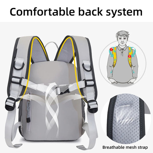 Lightweight oxford string backpack multi-pocket travel hiking casual bag - product image