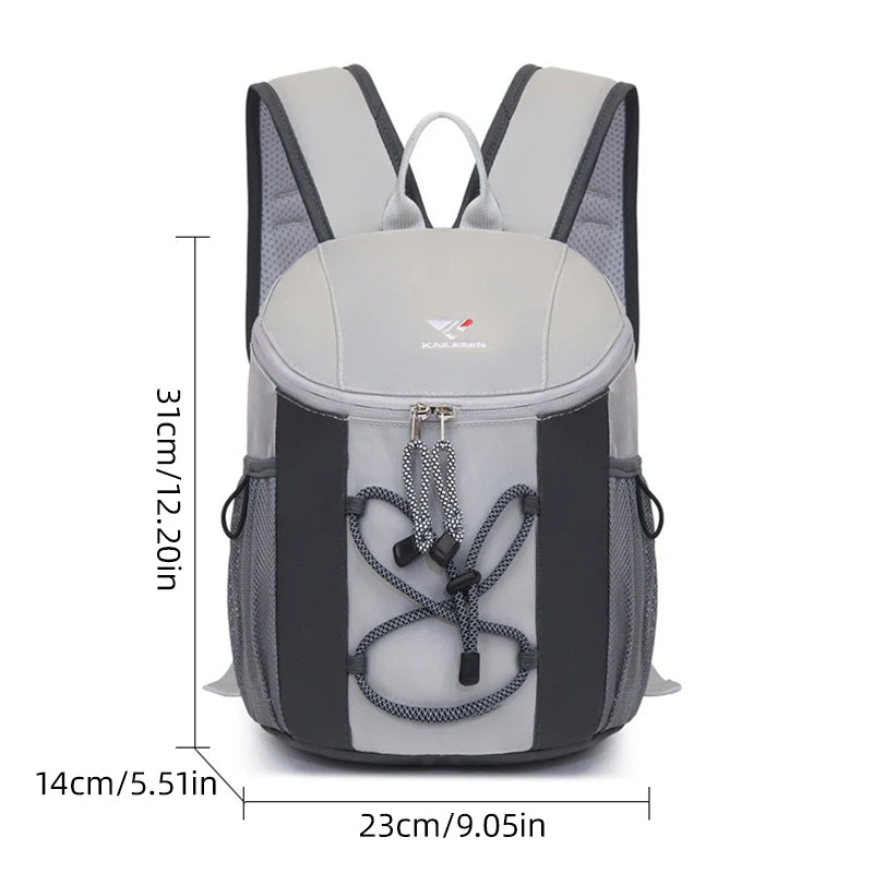 Lightweight oxford string backpack multi-pocket travel hiking casual bag - product image