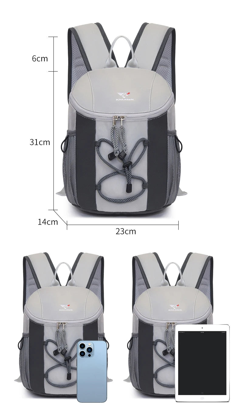 Lightweight oxford string backpack multi-pocket travel hiking casual bag - product image