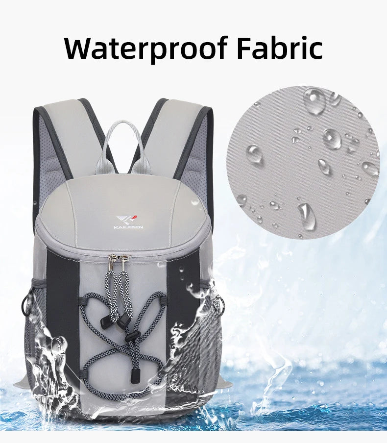 Lightweight oxford string backpack multi-pocket travel hiking casual bag - product image