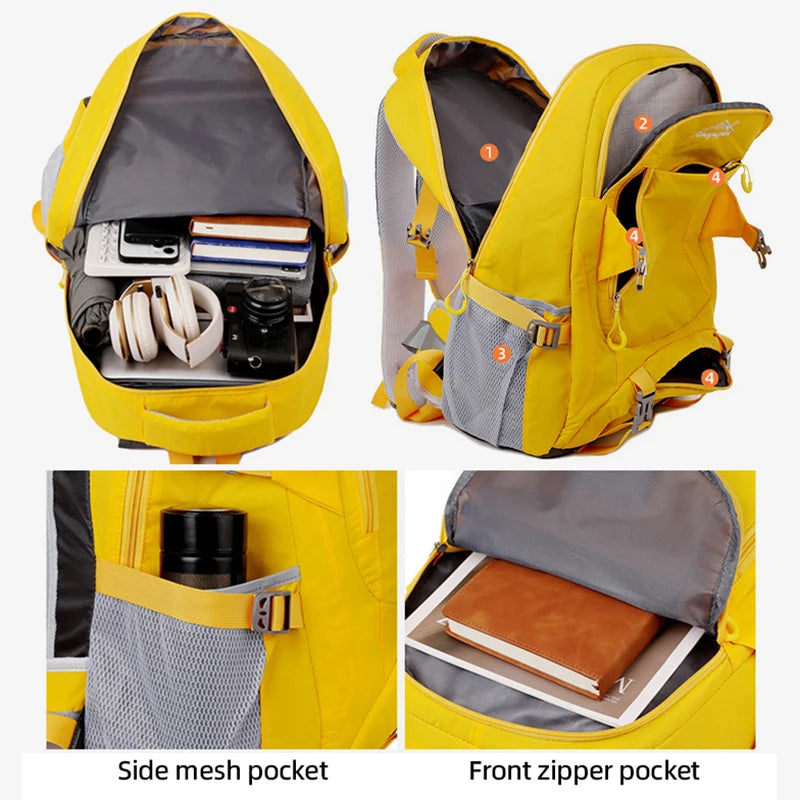 Lightweight softback outdoor climbing hiking backpack with multi-compartment - product image