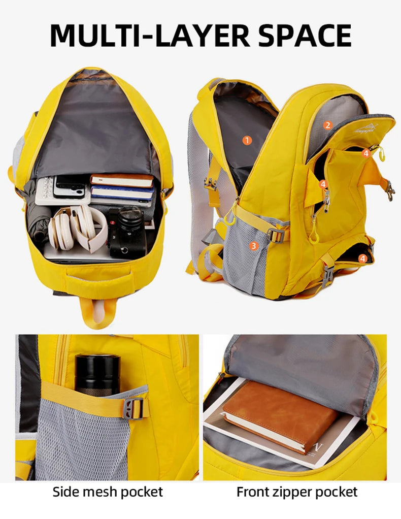 Lightweight softback outdoor climbing hiking backpack with multi-compartment - product image