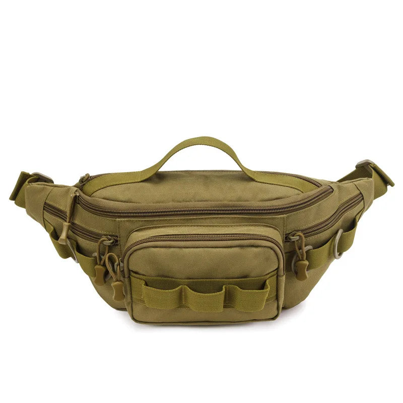Lightweight tactical fishing chest bag with layered design crossbody nylon - product image
